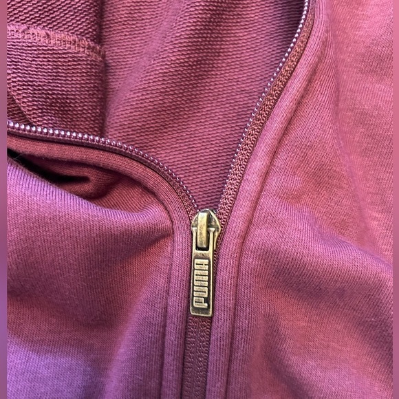 Puma long sleeve training sweat shirt jacket with logo print tape Sz-XL. K16 - Picture 11 of 13